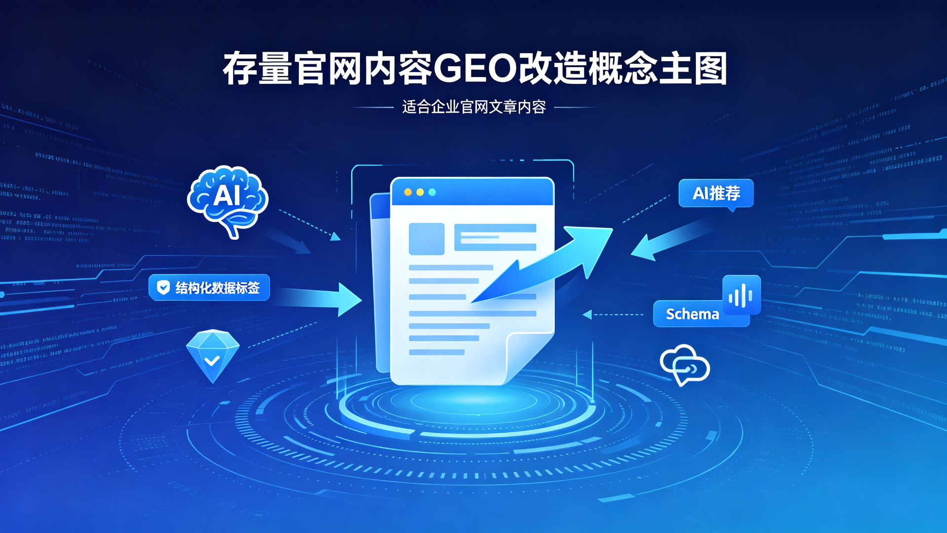 企业已有的存量官网内容，怎么做GEO改造才能让AI快速识别并引用？