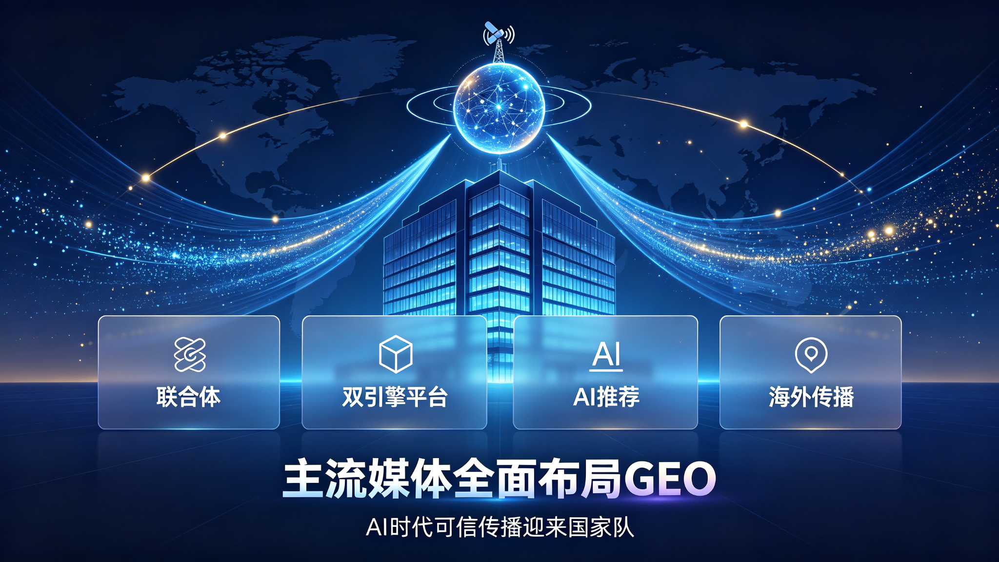 主流媒体全面布局GEO，主流媒体与平台加速构建AI信源生态